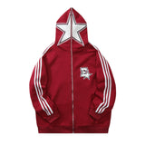 Men Hoodie Hoodie Coat Male Loose Zip