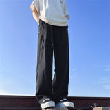 Men Sweatpants Men's Spring and Autumn Fashion Brand Wide-Leg Pants High-Grade Loose