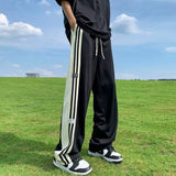 Men Sweatpants Casual Pants Men's Summer Versatile Loose Straight Wide Leg