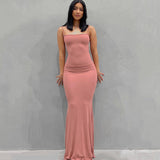 Women Dresses Slim-Fit Hip Strap Long Fishtail Skirt
