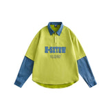 Unisex Jacket Fall Filler False Two-Piece Sweaters Women's Clothing