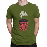 Rap Flower T Shirts for Men  Cotton Funny T-Shirts Round