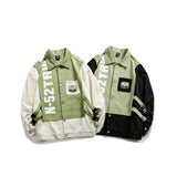 Unisex Jacket Autumn Contrast Colors False-Two-Piece Coat Women's Clothing