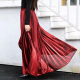 Women Skirt Pleated Skirt Long Skirt Slim Fit Beach Skirt