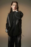 Unisex Jacket Autumn Contrast Color Casual Coat Women's Clothing