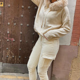 Women Sweatshirt Hooded Winter Loose Long Sleeve Jacket