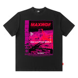 Men T Shirt Printed Short-Sleeved T-shirt Men's Street Idle Style Couple Casual