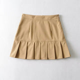 Women Skirt Sweet Hot Girl Style Tooling Style Pleated Skirt Women's Short Skirt
