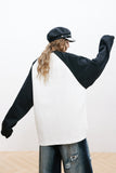 Unisex Jacket Autumn Contrast Color Casual Sweater Women's Clothing