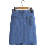 Women Skirt Summer Denim Skirt plus Size Women's Clothing
