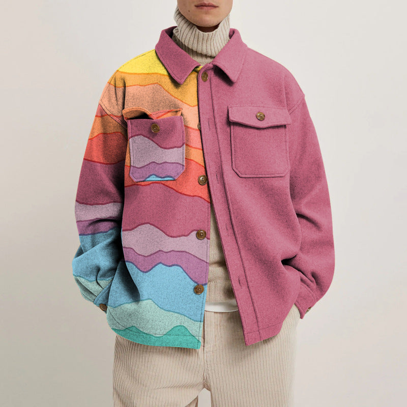 Men Jack Casual Loose Jacket Men's Fashion Men's Coat