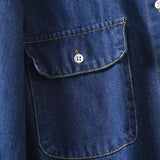 Women T-shirt Fashion Women's Wear Denim Shirt Women Autumn and Winter Loose