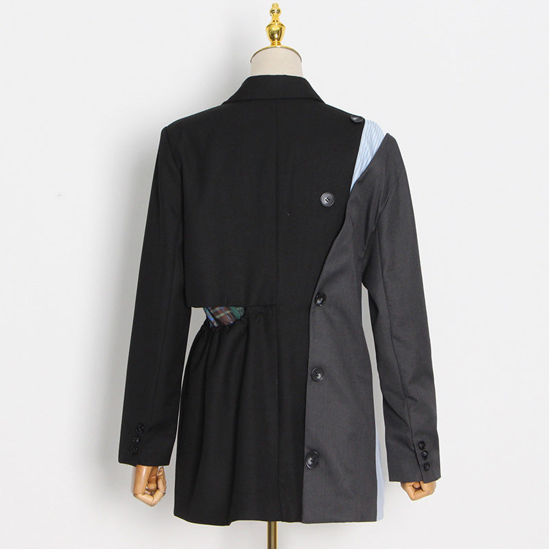 Frankie Shop Hourglass Blazer Autumn Fashion V-neck Long Sleeve