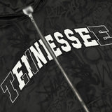 Men Hoodie Graffiti Hooded Coat Punk Hip Hop Loose Embroidered Letter Cardigan Sweater Spring and Autumn