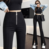 Palazzo Pants Slim-Fit Micro Flared Pants Women's Autumn Wide-Leg Pants High Waist Drooping Casual