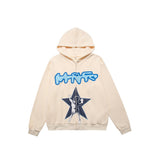 Men Hoodie Print Hooded Cardigan Sweater Male Loose