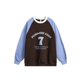Unisex Hoodie Retro College Style Student Casual Sweatshirt Male and Female