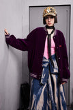Unisex Jacket Autumn Embroidery Vintage Baseball Uniform Women's Clothing