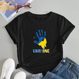 Ukraine Girl Clothes Jersey Ukrainian Flag Tshirt Women