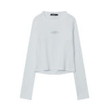 Women Long Sleeve T-Shirt Long Sleeve T-shirt Women's Design Sense Niche Autumn Short Collar