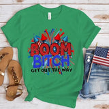 Women's Independence Day T Shirt round Neck Short Sleeve T-shirt Women's Top