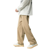 Men Sweatpants Men's Spring and Autumn Straight Loose Cargo Pants Korean Style