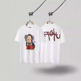 Men T-shirts Travis Scott Cactus Jack x Utopia Utopia Co-branded Doll Short Sleeve T-Shirt