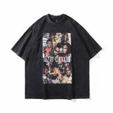 Men T Shirt Hip Hop Distressed Short Sleeve T-shirt Men and Women Street