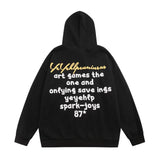 Men Hoodie Creative Hamburger Pattern Printed Hoodie