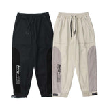 Unisex Pants Autumn Embroidery Velcro Trousers