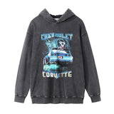 Men Hoodie Hooded Sweater Men's Ins Autumn and Winter Casual Distressed