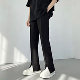 Men Sweatpants Summer Trousers Straight Slim Fit Bootcut Trousers