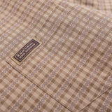 Men Long Sleeved T Shirt Plaid Long Sleeve Shirt Men's Loose Casual Spring and Autumn Lapel Shirt