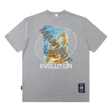 Men's T Shirt Portrait Short-Sleeved T-shirt Men's and Women's High Street Hiphop
