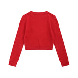 Women Sweater O-neck Short Knitwear Women's Casual Sweater