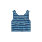 Women Vest Striped Short Style Vest Girls Summer Sleeveless Sports