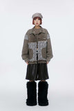 Unisex Jacket Autumn Stitching Striped Denim Coat Women's Clothing