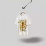 Mens T-shirts Travis Scott Cactus Jack x Utopia Tour Skull Soldier Print Short Sleeve T-Shirt