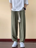 Men Sweatpants Men's Summer Loose Straight Drooping Sports Pants