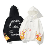 Palm Angle Hoodie Palm Angels Flame Letter Print Hooded Men and Women