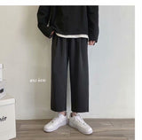 Men Sweatpants Men's Ice Silk Trendy Casual Pants Loose