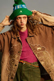 Unisex Jacket Autumn Vintage Hanging Dyed Coat Women's Clothing