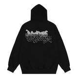 Men Hoodie Letter Hooded Sweater Spring and Autumn Men's Loose Casual Long Sleeves Pullover