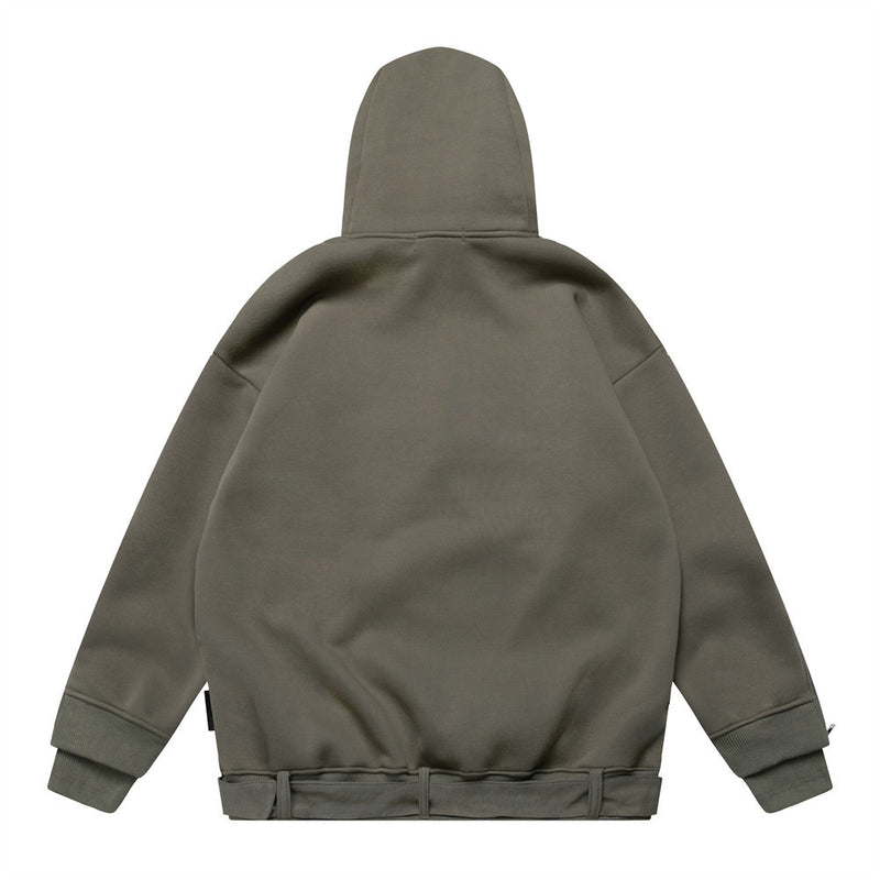 Men Fleece Lined Hoodie Embroidered Hoodie Long Sleeve Sports Hoodie Winter