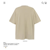 American vintage street T-shirt pure cotton retro men's and women's summer loose