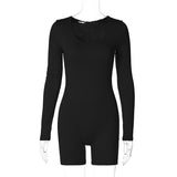 Women Jumpsuit Women's Fashion Solid Color Sports Long Sleeve Jumpsuit