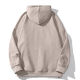 Men Fleece Lined Hoodie Figure Printed Hoodie Men's Casual Ins Loose Pullover Top