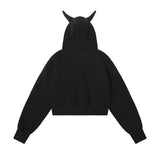 Women Hoodie Hooded Short Sweater Women's Casual Sports Autumn