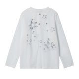 Women Long Sleeve T-Shirt Printed Long Sleeve T-shirt Loose and Lazy Style Top