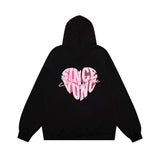 Men Hoodie Printed Hoodie Boys Washed Old Loose Hoodie